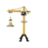 LEAN TOYS Baukran mit Fernsteuerung 90 cm hoher Eiffelturm-Bausatz