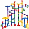 LEAN TOYS Baukasten Kugelbahn Tunnel Bunte Dinosaurier 192 Teile