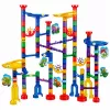 LEAN TOYS Baukasten Kugelbahn Tunnel Bunte Dinosaurier 192 Teile
