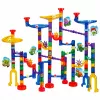 LEAN TOYS Baukasten Kugelbahn Tunnel Bunte Dinosaurier 192 Teile
