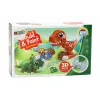 LEAN TOYS Kreatives Künstler-Set Dinosaurier 3D Gips Farben - Gießen & Bemalen 6 Dinosaurier-Figuren, 6 Formen, 6 Farben, Werkzeuge, Ab 5 Jahren