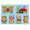 LEAN TOYS Kreativset Button-Mosaik-Puzzle Pilz-Pinnnadeln Koffer 300 Stück