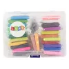 LEAN TOYS Kreativ-Set Knete Modelliermasse 24 Farben Zubehör