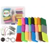 LEAN TOYS Kreativ-Set Knete Modelliermasse 24 Farben Zubehör