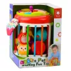 LEAN TOYS Zylinder Sensorikwürfel Interaktiver Formsortierer mit Licht und Sound - Mehrfarbig (22659)