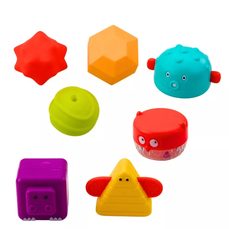 LEAN TOYS Zylinder Sensorikwürfel Interaktiver Formsortierer mit Licht und Sound - Mehrfarbig (22659)