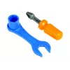 LEAN TOYS Abnehmbarer Zug mit Laufwerkzeugen und Figuren