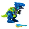 LEAN TOYS Dinosaurier Bauklötze Schraubset mit Schraubendreher 4-in-1