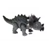LEAN TOYS Dinosaurier auf Batterie Triceratops Grau