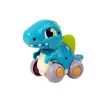 LEAN TOYS Dinosaur auf Rädern Blaue Figur