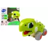 LEAN TOYS Dinosaur On Wheels Green Figure