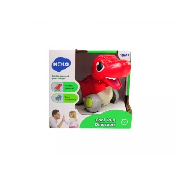 LEAN TOYS Dinosaurier auf Rädern T-Rex Rote Figur