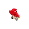 LEAN TOYS Dinosaurier auf Rädern T-Rex Rote Figur