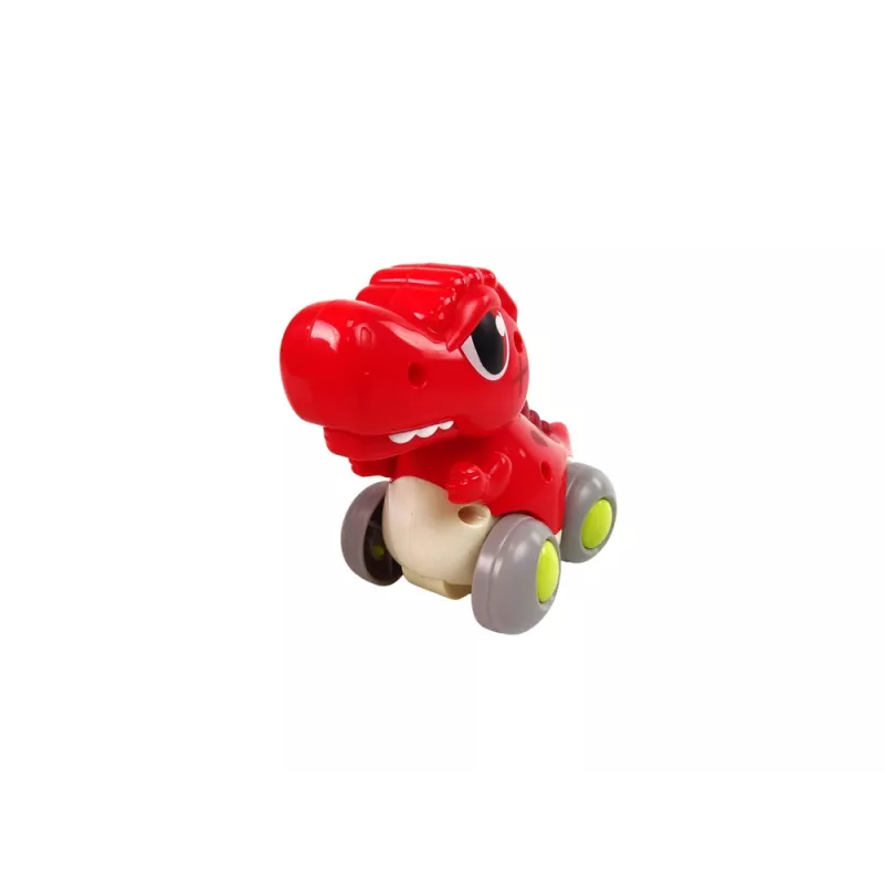 LEAN TOYS Dinosaurier auf Rädern T-Rex Rote Figur