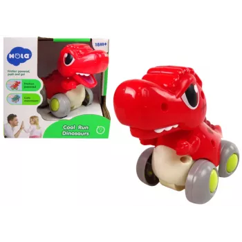 LEAN TOYS Dinosaurier auf Rädern T-Rex Rote Figur