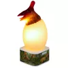 LEAN TOYS Dinosaurier Pterosaurier LED Micro USB Ei Lampe - 16 RGB Farben, Touch & Fernbedienung, wiederaufladbar