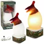 LEAN TOYS Dinosaurier Pterosaurier LED Micro USB Ei Lampe - 16 RGB Farben, Touch & Fernbedienung, wiederaufladbar