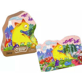 LEAN TOYS Dinosaur Volcano Puzzle 48 Teile