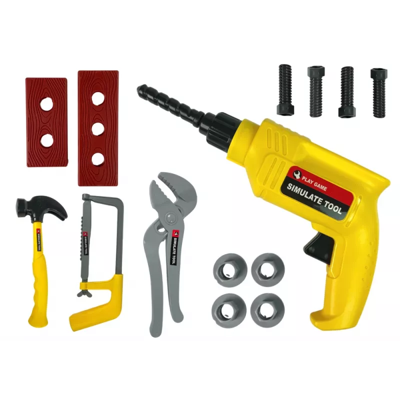 LEAN TOYS DIY Bohrer Hammer Schraubendreher Set