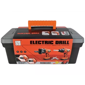 LEAN TOYS DIY Kit Werkzeugkasten Akku-Bohrmaschine