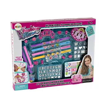 LEAN TOYS DIY Buchstaben-Anhänger-Armband-Schmuck-Set