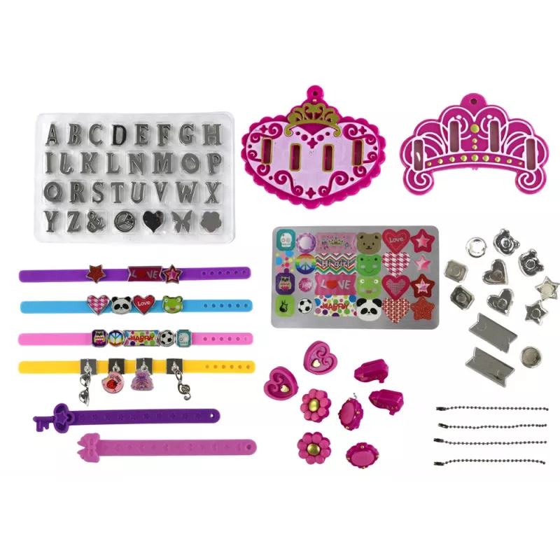 LEAN TOYS DIY Buchstaben-Anhänger-Armband-Schmuck-Set