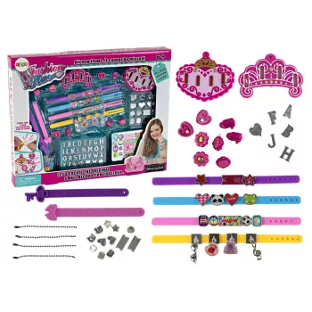 LEAN TOYS DIY Buchstaben-Anhänger-Armband-Schmuck-Set