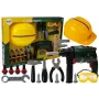 LEAN TOYS DIY Set Akku-Bohrer, Schutzbrille und Helm
