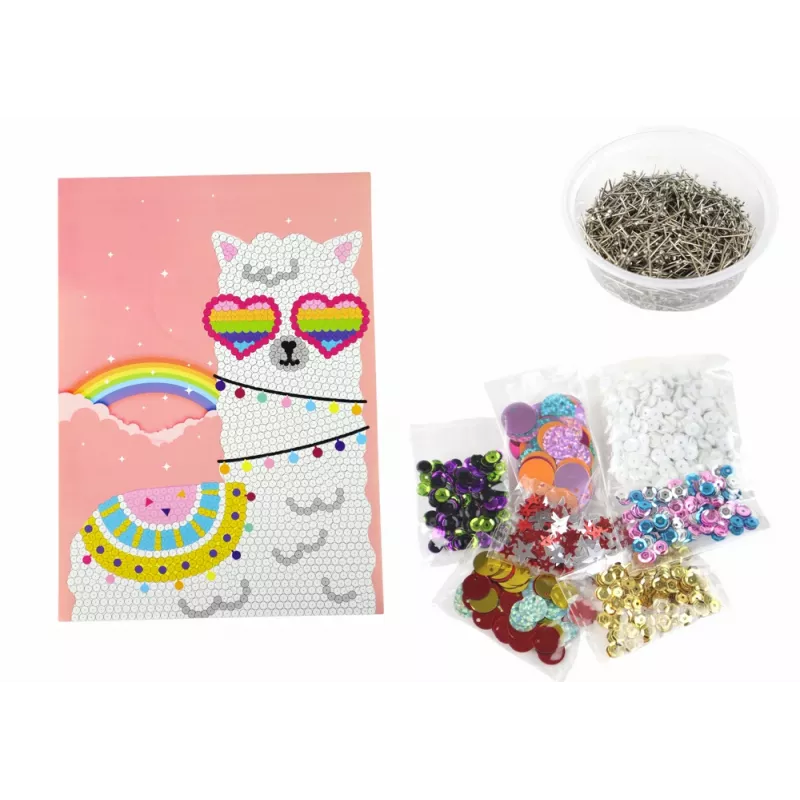 LEAN TOYS DIY Set Pailletten High Heels Eulenrahmen Bunt