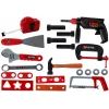 LEAN TOYS DIY Werkzeugkoffer im Koffer Schwarz – 187-teiliges Chrom-Vanadium-Stahl Werkzeugset mit Trolley-Koffer