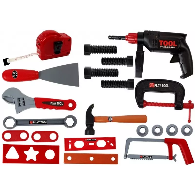 LEAN TOYS DIY Werkzeugkoffer im Koffer Schwarz – 187-teiliges Chrom-Vanadium-Stahl Werkzeugset mit Trolley-Koffer