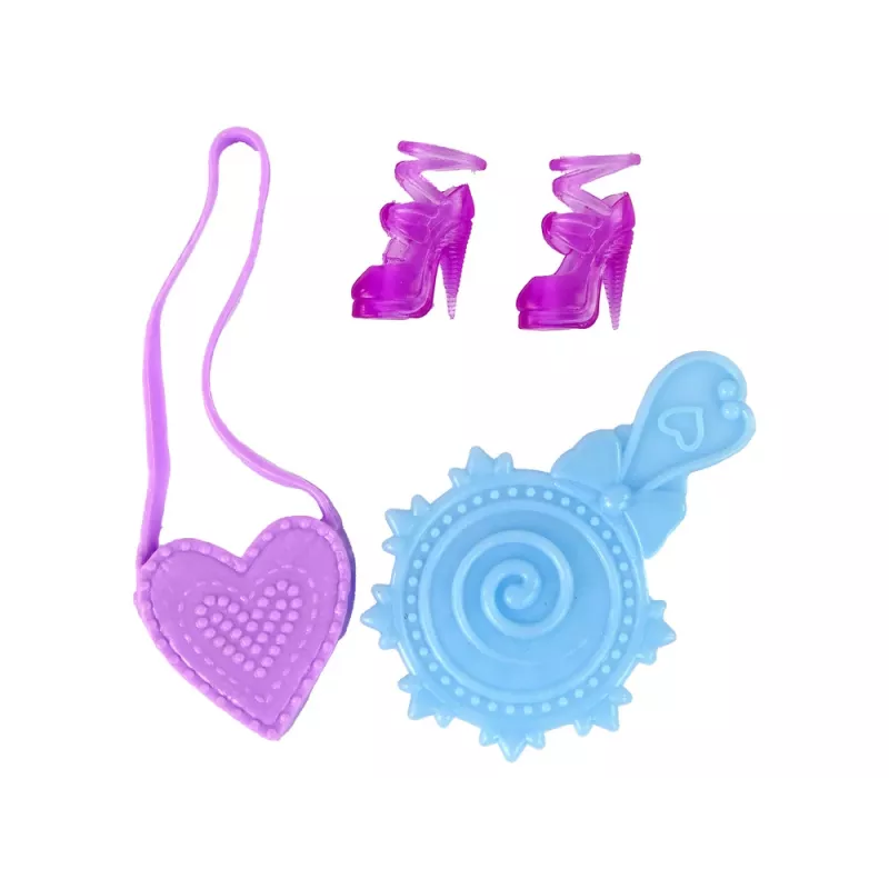 LEAN TOYS Puppe mit langen Haaren und Malkleid