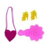 LEAN TOYS Puppe mit langen Haaren und Mal-Kleid