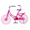 LEAN TOYS Puppe auf Fahrrad Pink