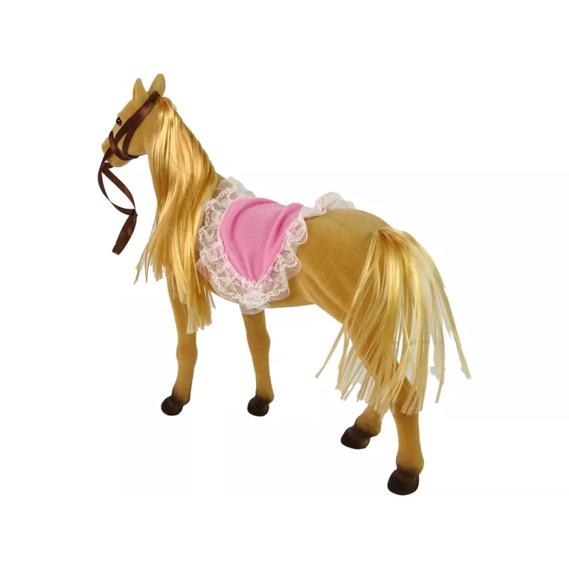 LEAN TOYS Reiterpuppe mit braunem Pony