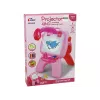LEAN TOYS Doppelseitige Tafel Kreidestifte Ständer Projektor Bilder Pink