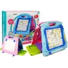 LEAN TOYS Doppelseitige Zeichentafel mit Markern und Magneten
