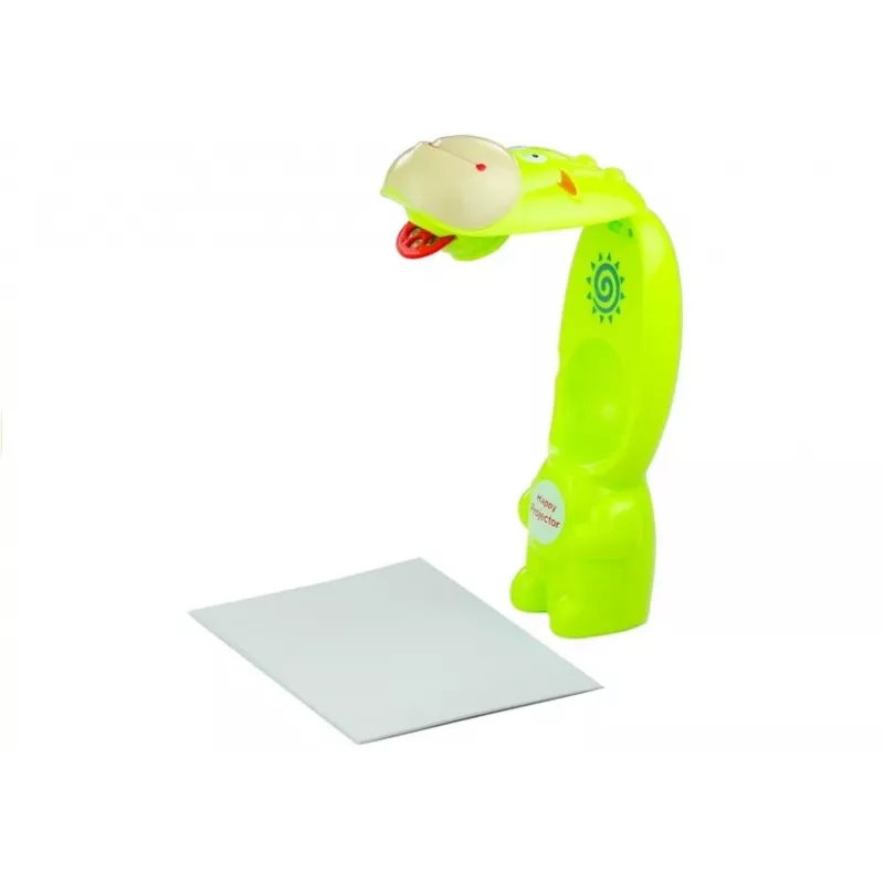 LEAN TOYS Zeichenprojektor Kuh 3 Discs Marker Grün 3in1
