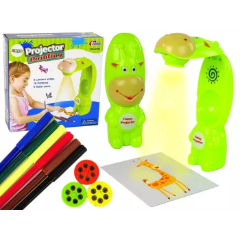 LEAN TOYS Zeichenprojektor Fudge Pens Grün