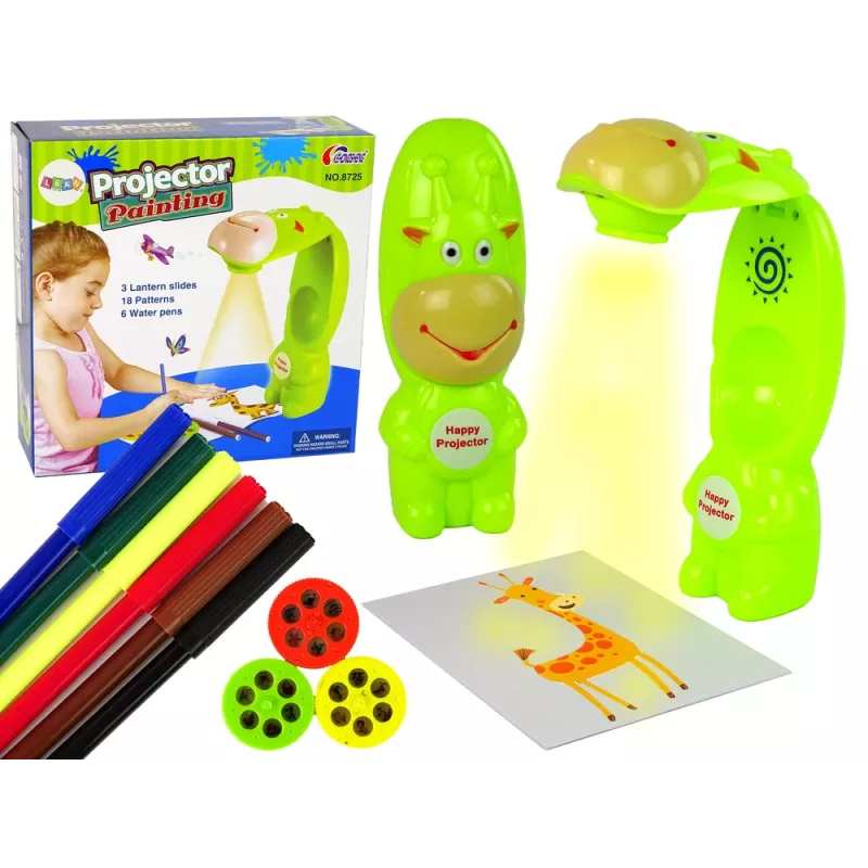 LEAN TOYS Zeichenprojektor Fudge Pens Grün