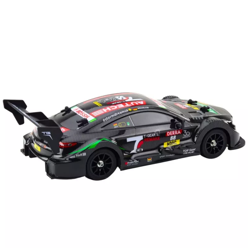 LEAN TOYS Drift Car RC Schwarz Carbon 30 km/h 1:16