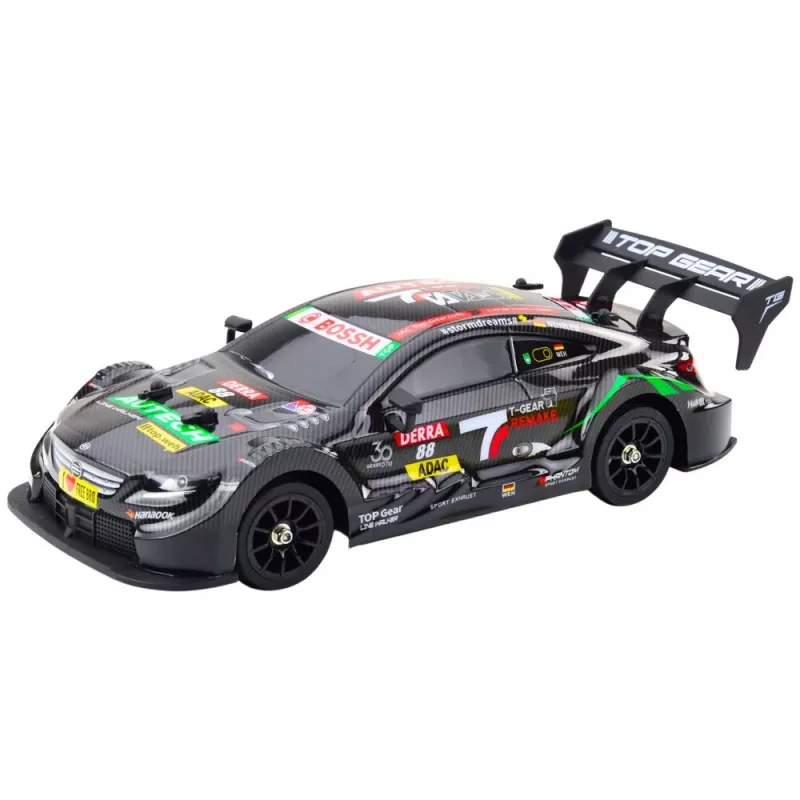 LEAN TOYS Drift Car RC Schwarz Carbon 30 km/h 1:16