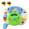 LEAN TOYS Fahrsimulator Pädagogisches Lenkrad mit interaktiven Geräuschen und Lichtern