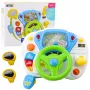 LEAN TOYS Fahrsimulator Pädagogisches Lenkrad mit interaktiven Geräuschen und Lichtern