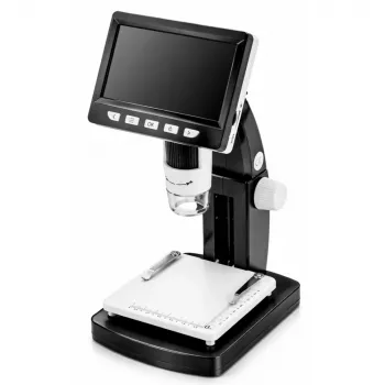 LEAN TOYS Pädagogisches Digitalmikroskop 4,3 Zoll LCD-Bildschirm USB LED 1000-fache Vergrößerung