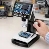 LEAN TOYS Pädagogisches Digitalmikroskop 4,3 Zoll LCD-Bildschirm USB LED 1000-fache Vergrößerung