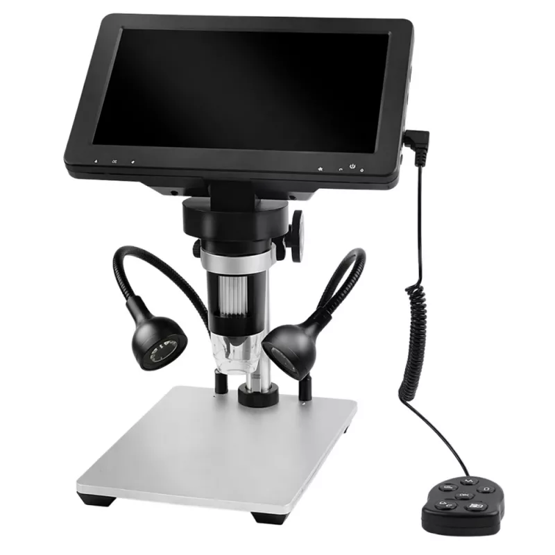 LEAN TOYS Pädagogisches Digitalmikroskop Fernbedienung Kabelgebunden 1200X LCD 7 Zoll HD Kamera