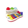 LEAN TOYS Pädagogisches Hackbrett für Kleinkinder mit Hammer und bunten Bällen