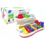 LEAN TOYS Pädagogisches Hackbrett für Kleinkinder mit Hammer und bunten Bällen