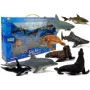 LEAN TOYS Lernfiguren Meerestiere 8-teilig Haie Robbe Delfin Walross Schildkröte
